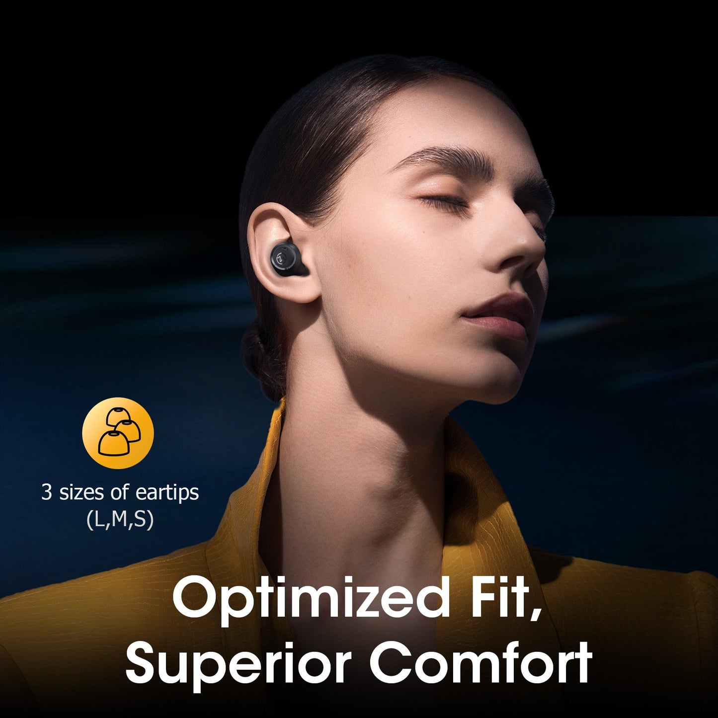 VEAT00L M14 Wireless Earbuds Bluetooth 5.3 in Ear Light-Weight Headphones Built-in Mics, 50 Hours Playtime, IPX7, Immersive Premium Sound Mini Earphones Long Distance Connection Headset