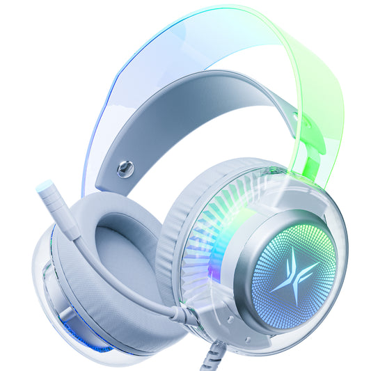 BT5.1 Wireless Over-Ear Headphones, 40H Playtime, 4-Mic ENC Noise Cancelling, Lightweight, Deep Bass, Comfort Fit for Travel & Work