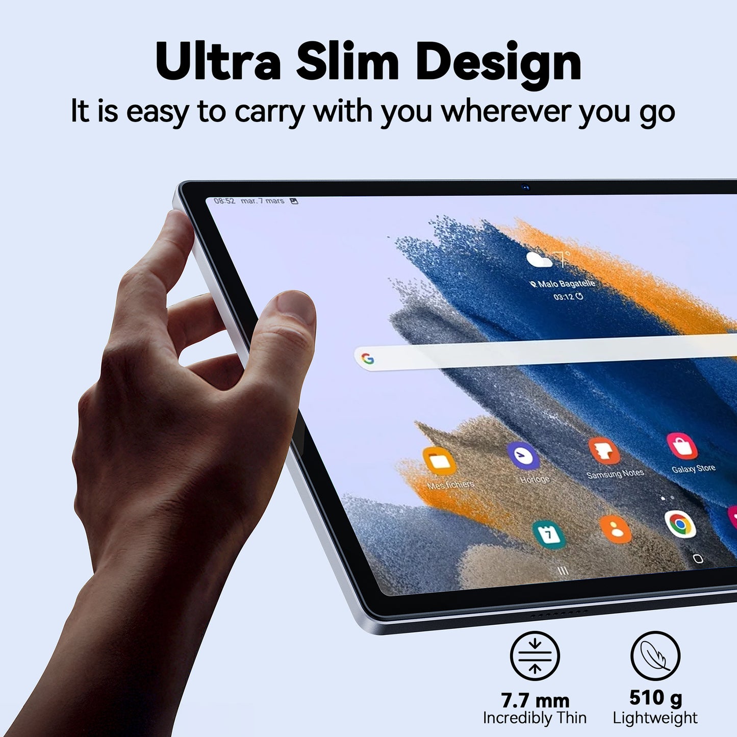 VEAT00L Android 14 Tablet ,10.51inch Tablets, Octa Core, 8GB RAM +64GB ROM ( 256GB Expand ), FHD IPS 1920 * 1200,6000mAh Battery, 2.4/5Ghz WiFi,GPS, Dual Sim Slot,Case&Stylus,Widevine L1,Split Screen
