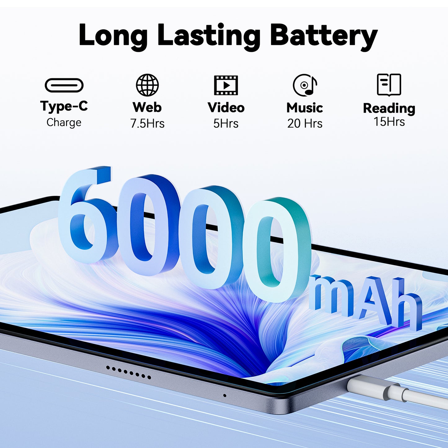 VEAT00L Android 14 Tablet ,10.51inch Tablets, Octa Core, 8GB RAM +64GB ROM ( 256GB Expand ), FHD IPS 1920 * 1200,6000mAh Battery, 2.4/5Ghz WiFi,GPS, Dual Sim Slot,Case&Stylus,Widevine L1,Split Screen