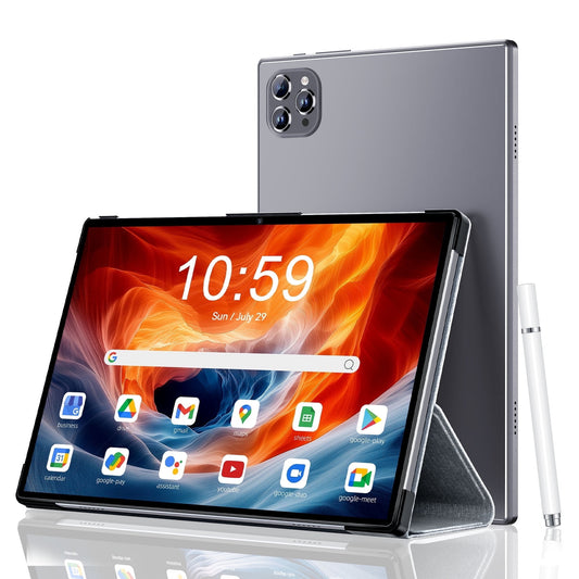 2025 Android 13 Tablet,STA 10.1 inch Tablets 6GB+64GB +128GB Expand, 6000mAh Octa-Core Tablet Drop-proof Case, 1280*800 HD IPS Display, GPS, 5G/2.4G WiFi,Dual 5MP+13MP Camera for Adults and Kids