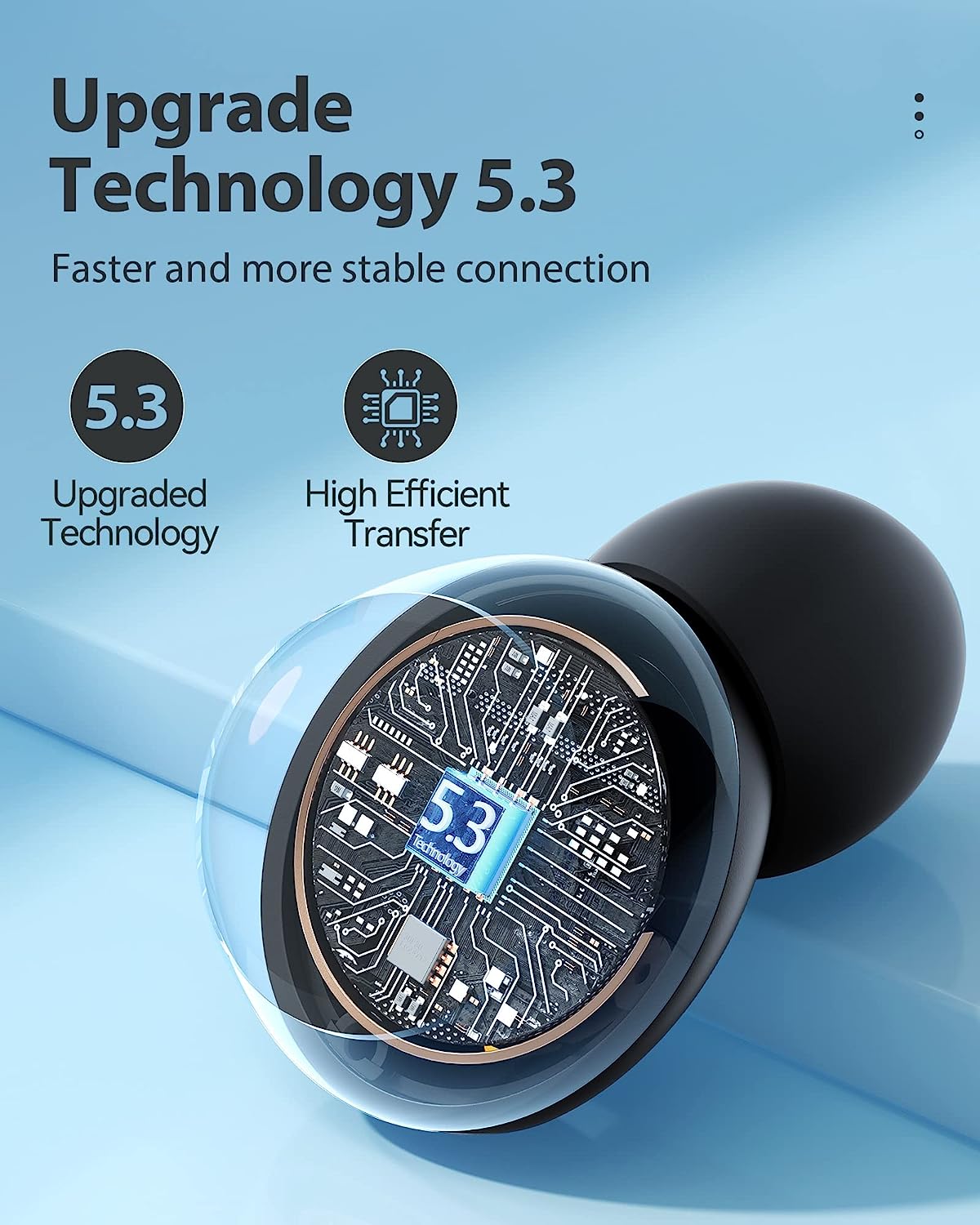 T62 Bluetooth 5.3 Wireless Bluetooth Earbuds - Hybrid Active Noise Cancelling ENC in-Ear Headphones with Wireless Charging Case for Music and Calls - Superior Sound Quality and Comfort