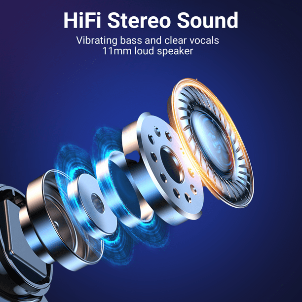 TAGRY Wireless Earbuds,Bluetooth 5.2 Wireless Earbuds Bluetooth Headphones with Deep Bass HiFi 3D Stereo Sound, 3 Modes with Portable Charging Case for Smartphones and Laptops