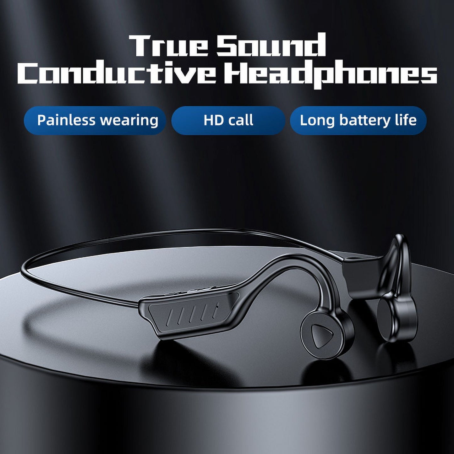 Wireless Earbuds Bluetooth Headphones 48hrs Play Back Sport Earphones with LED Display Over-Ear Buds with Earhooks Built-in Mic Headset for Workout