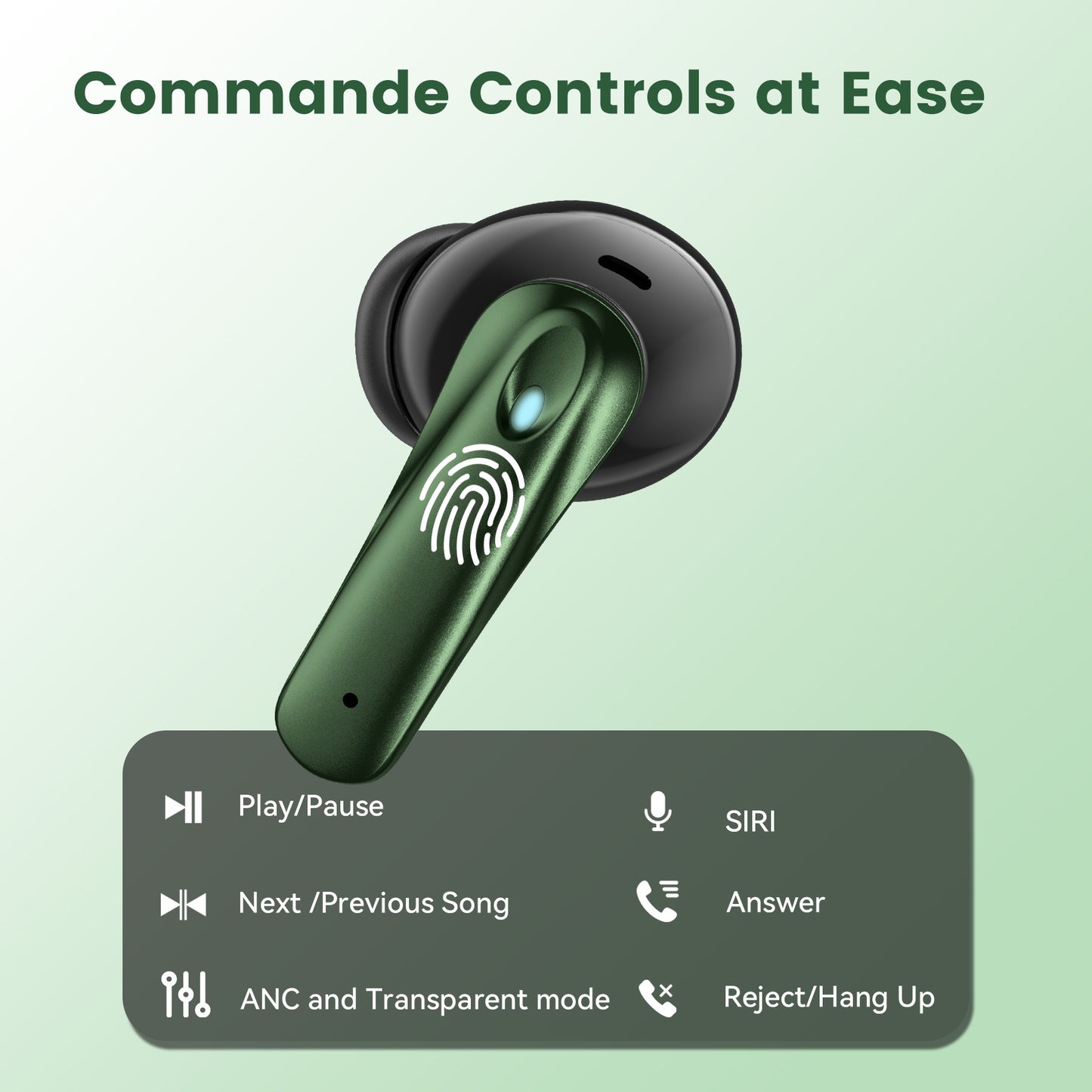 VEAT00L P91 Wireless Earbuds, Bluetooth Headphones V5.4 Stereo Ear buds with Noise Cancelling Mics, 60H Playback Mini Case with Dual LED Display, IP7 Waterproof in-Ear Earphones for Android iOS