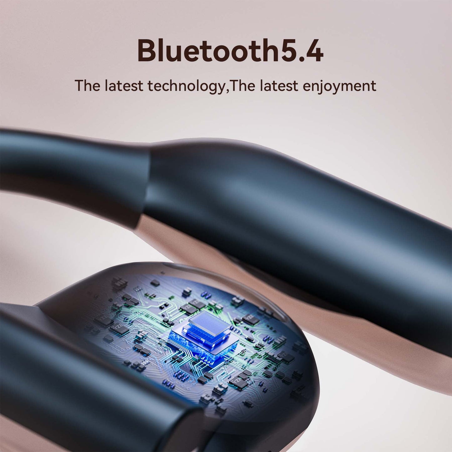 VEATOOL Wireless Earbuds Open Ear Headphone Sport, Bluetooth 5.4 Earbud, 50Hrs Earphone with Earhook, Noise Cancelling Mic,Light Weight Comfortable Fit,Suitable for Running,Workouts