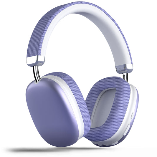 SY-BT1632 High-Fidelity Over-Ear Bluetooth Headphones | Powerful 40mm Bass | Bluetooth 5.3 Dual-Mode Connectivity | 40-Hour Battery Life | Comfortable Fit(Purple)