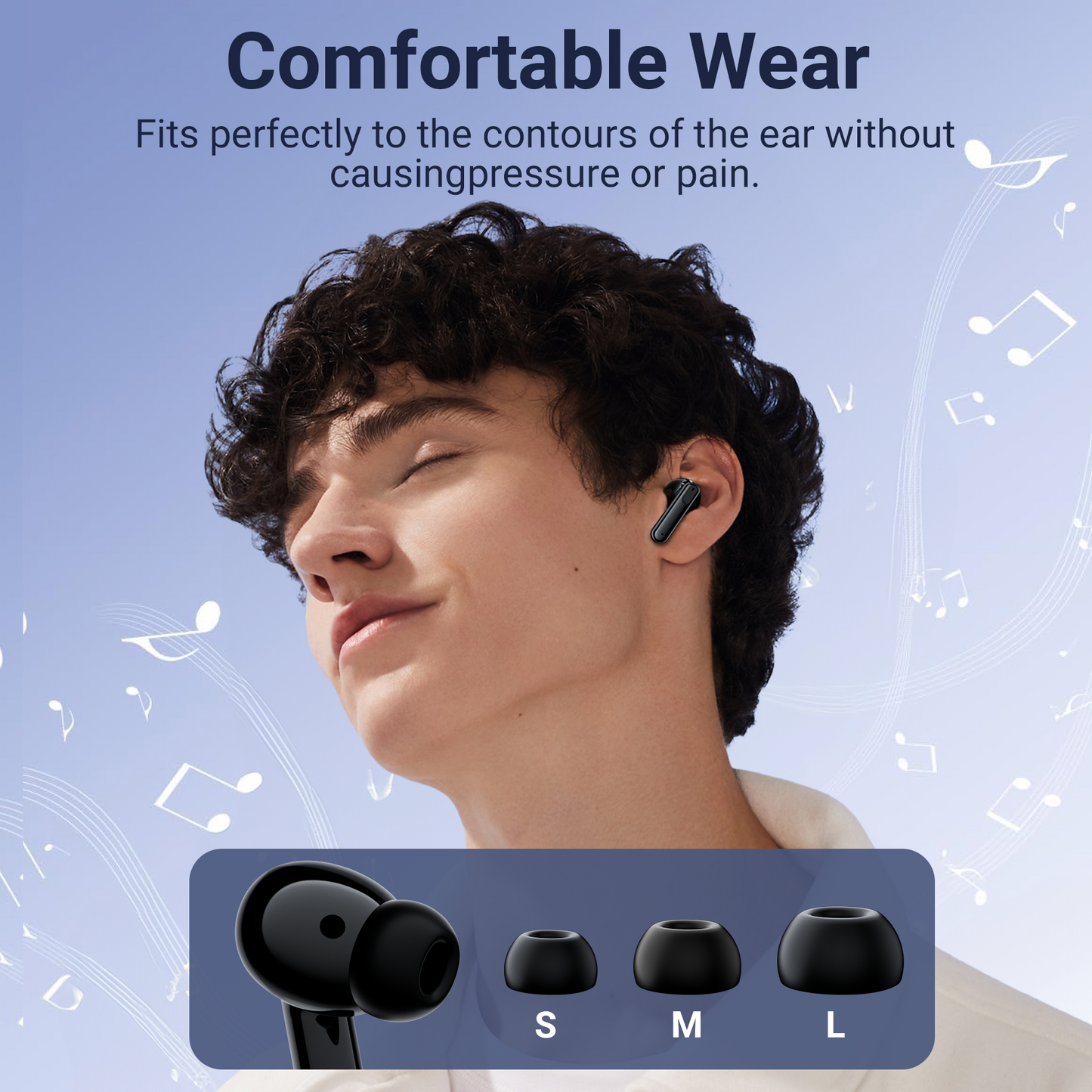 VEAT00L P94 Pro Wireless Bluetooth Headset Sensory Noise Cancellation ANC+ENC Bluetooth 5.4 with LED Digital Display 46H Playback IPX7 Water Resistant