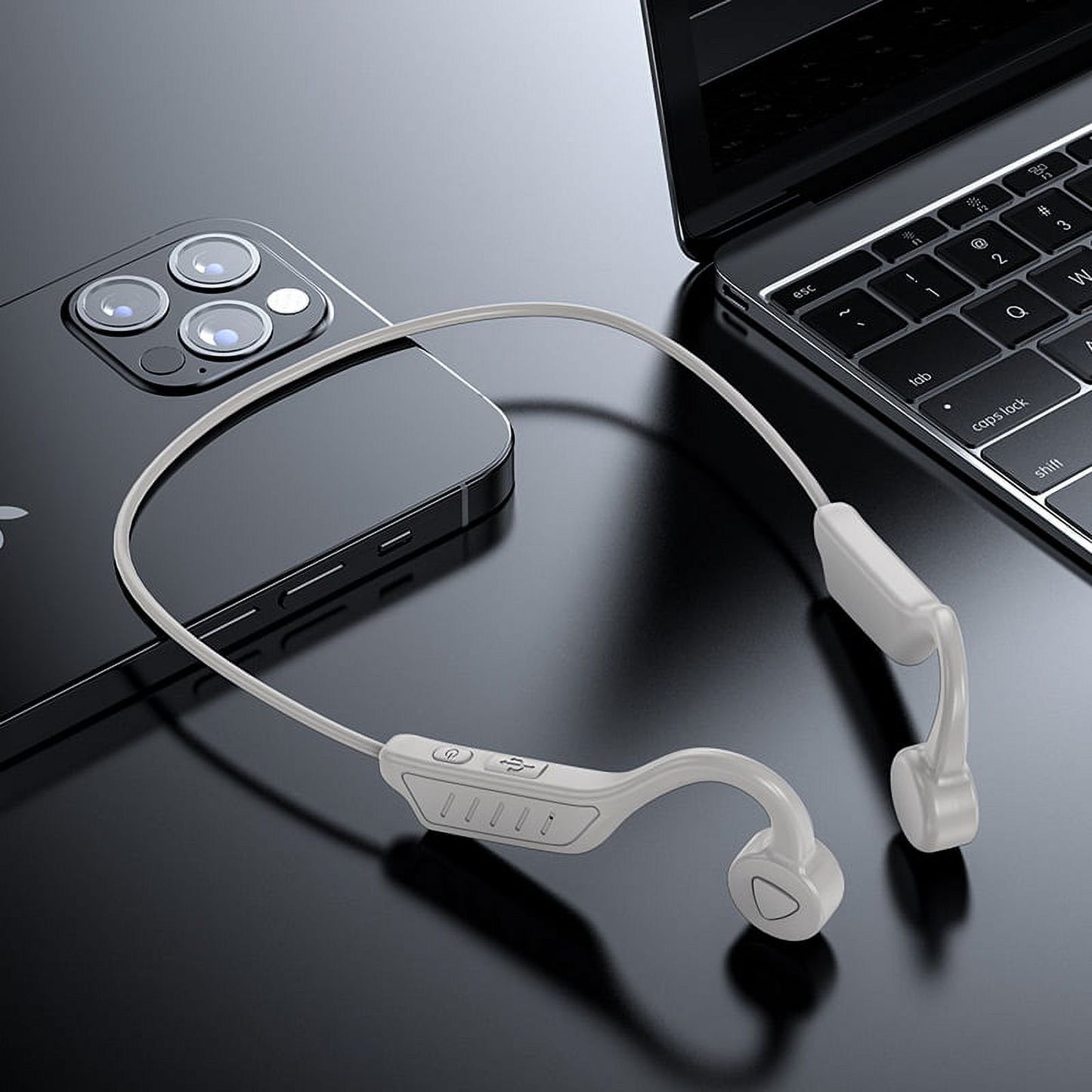 Wireless Earbuds Bluetooth Headphones 48hrs Play Back Sport Earphones with LED Display Over-Ear Buds with Earhooks Built-in Mic Headset for Workout