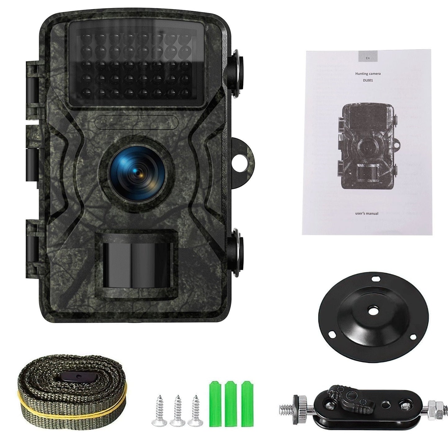 KDMLR Mini Game Camera, 16MP 1080P HD Trail Camera with Night Vision, Wildlife Waterproof Hunting Camera Wildgame, Hunting Trail Monitors
