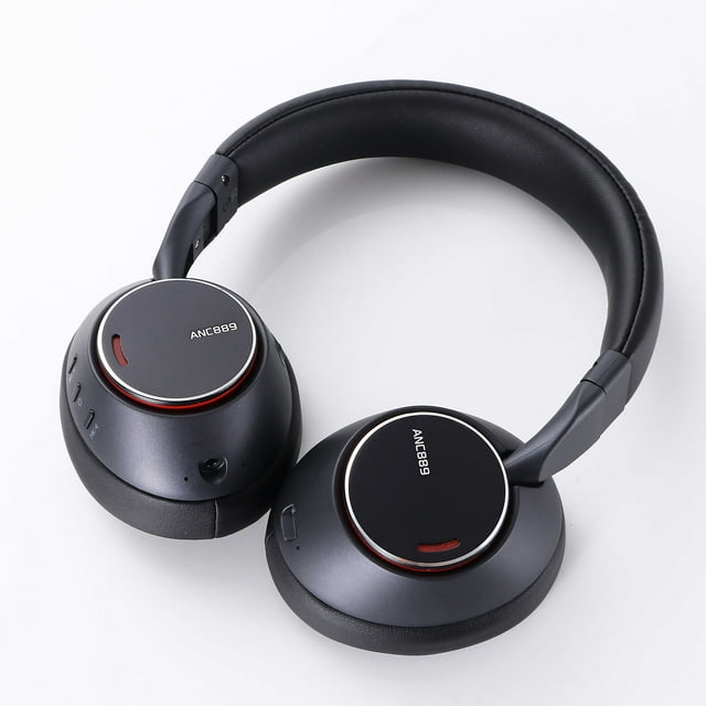 Occiam Hybrid Active Noise Cancelling Headphones, Wireless Over Ear Bluetooth Headphones, 10H Playtime, Hi-Res Audio, Deep Bass, Memory Foam Ear Cups, for Travel, Home Office