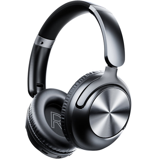 VEATOOL Mini Go Wireless Retro Headphones 100 Hours Playtime Bluetooth 5.4 Wireless ANC Over-Ear Headphones LDAC Hi-Res Wireless Audio Lightweight Wireless On-Ear Headset 70S 80S Style Silver