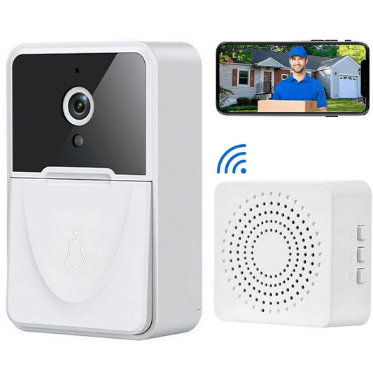 KDMLR Doorbell Camera Wireless, WiFi Video Doorbell with Chime, 2 Way Audio, AI Smart Human Detection, Night Vision, Cloud Storage, Real Time Alert for Home