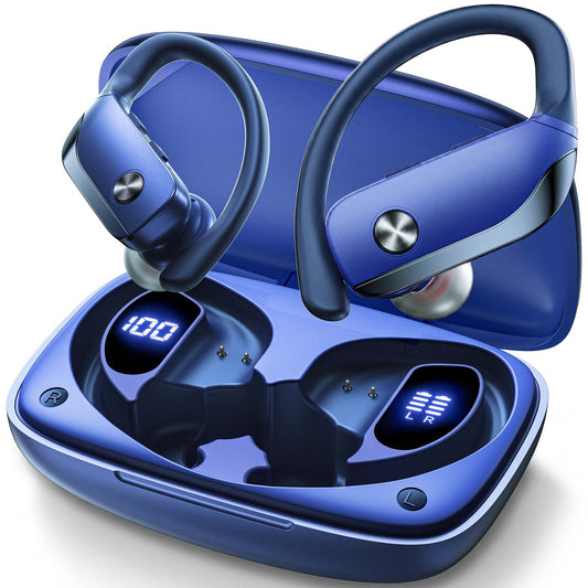 VEAT00L Wireless Earbuds Bluetooth Headphone Sport, Bluetooth 5.4 Earbud, 72Hrs Earphone with Earhook, Mic