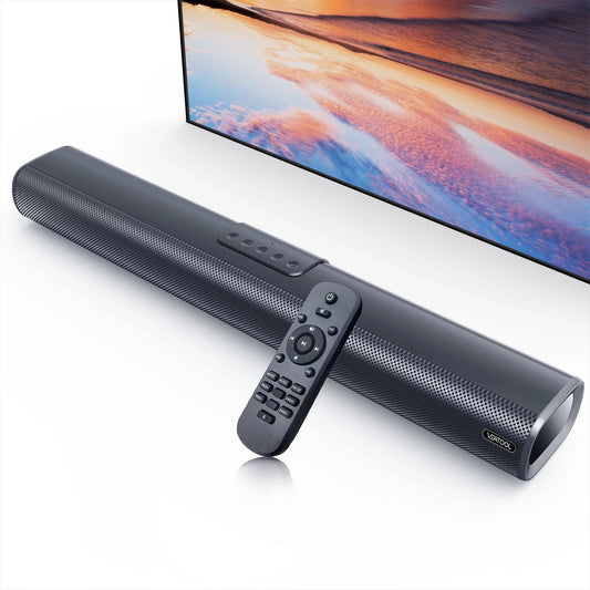 VEAT00L S20L Sound Bars for TV, 3D Surround Sound System TV Sound Bar, 2.1 ch Home Theater Audio with Built-in Subwoofer,50W TV Speakers | HDMI ARC, Bluetooth, Optical, RCA, USB & AUX Wall Mountable