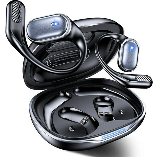 VEATOOL T6 Open Ear Headphones,Bluetooth 5.4 Wireless Earbuds,60H Playtime Stereo Sound Earphones,Air Conduction IPX7 Waterproof Open Ear Earbud with Ear Hooks, Sport Headset for Cycling Workouts