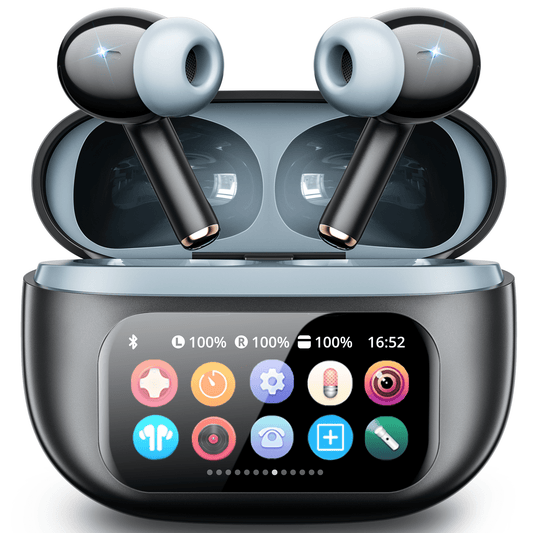 VEATOOL G01 Wireless Earbuds with Smart Touch Control, ANC+ENC Noise Cancellation, 40H Stereo Deep Bass, IPX7 Waterproof Rating, 5 EQ Modes