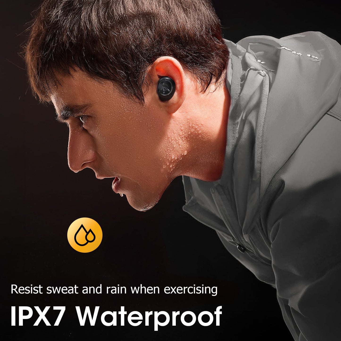 VEAT00L M14 Wireless Earbuds Bluetooth 5.3 in Ear Light-Weight Headphones Built-in Mics, 50 Hours Playtime, IPX7, Immersive Premium Sound Mini Earphones Long Distance Connection Headset