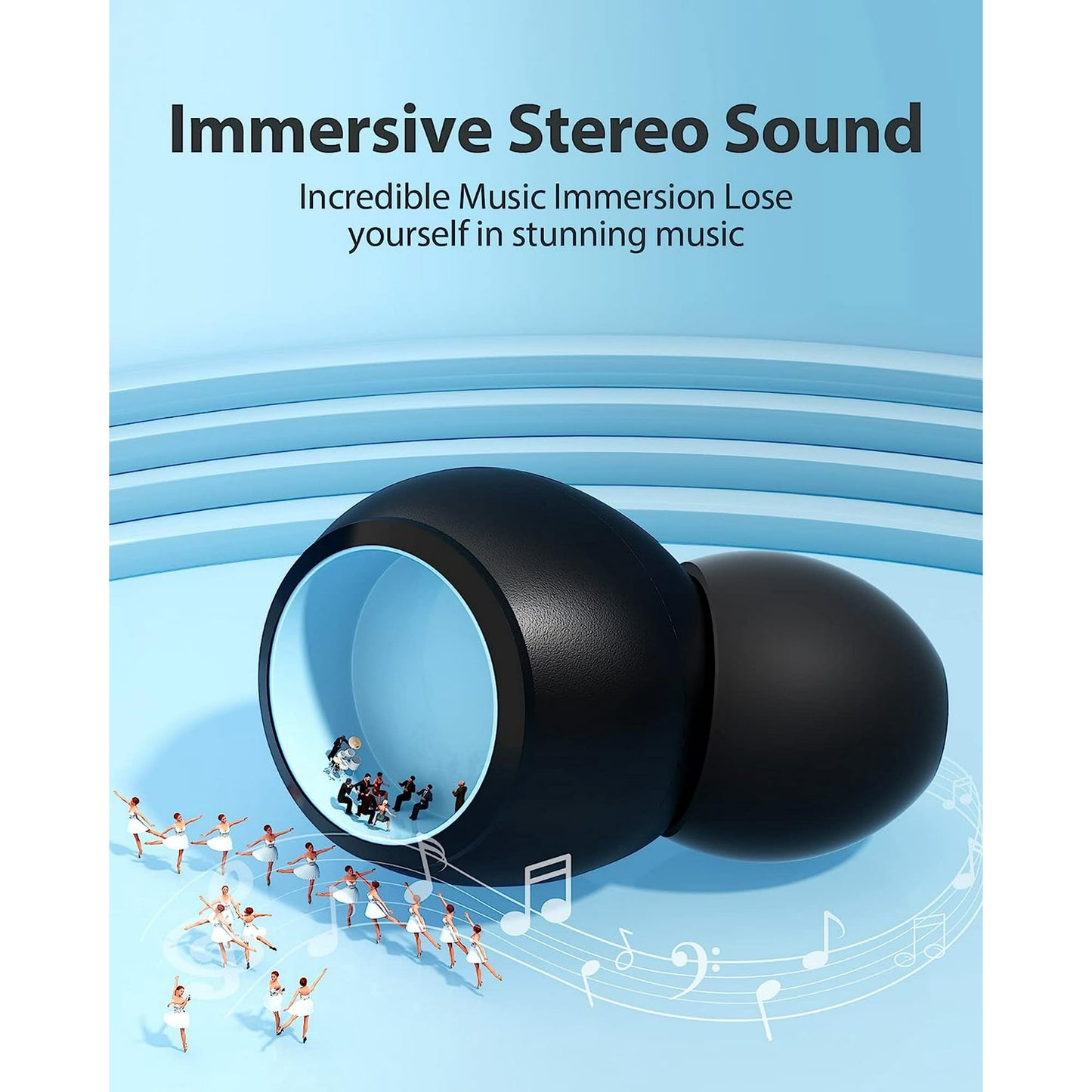 O'Keeffe's T62 000 Music Hybrid Active Noise Cancellation Bluetooth In Ear Headphone Black