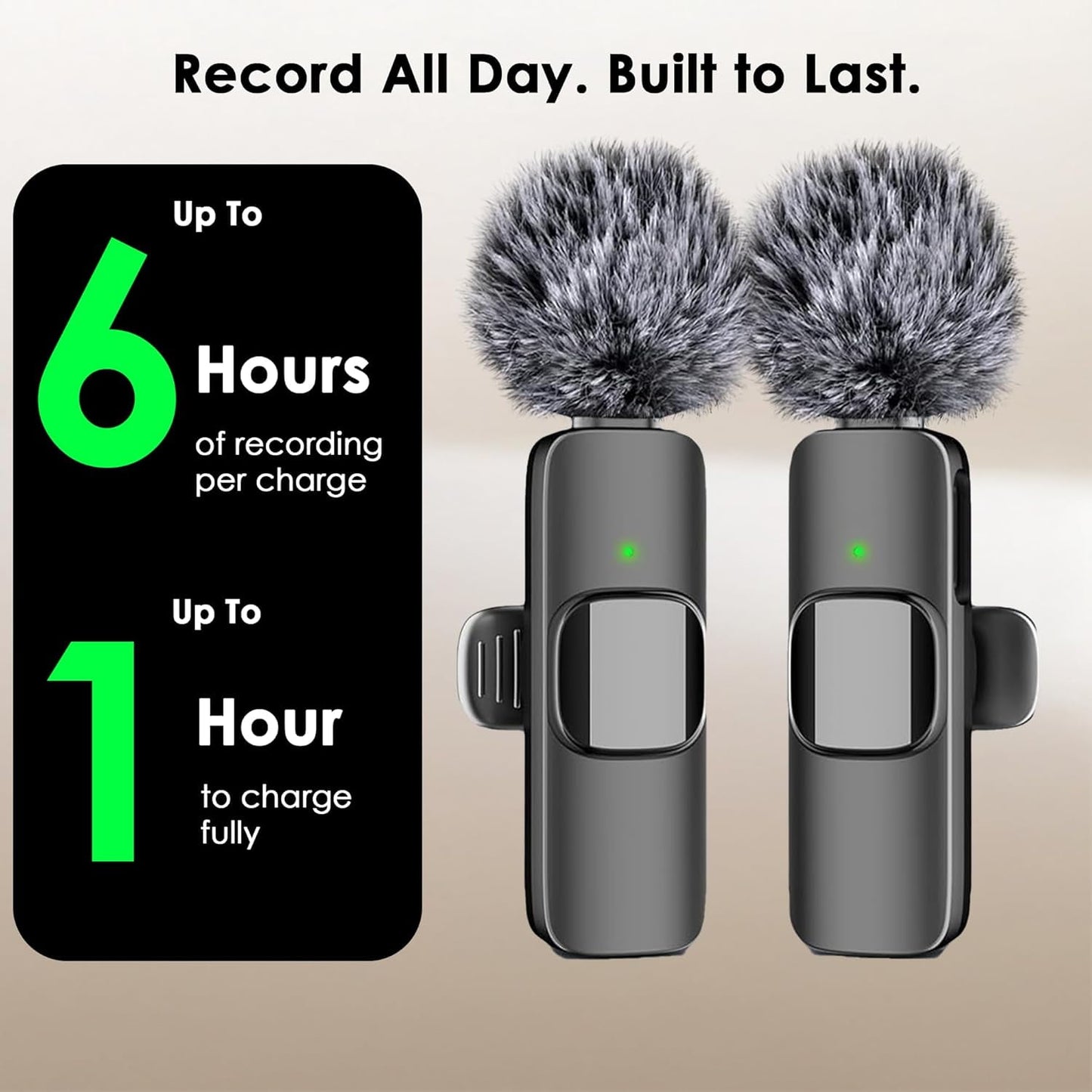 KDMLR Wireless Lavalier Microphone for Samsung and Android Plug and Play Wireless Microphone for Recording, Live Streaming, YouTube, Facebook, TikTok, Clip-on Lavalier Mini Microphone with Noise Cance