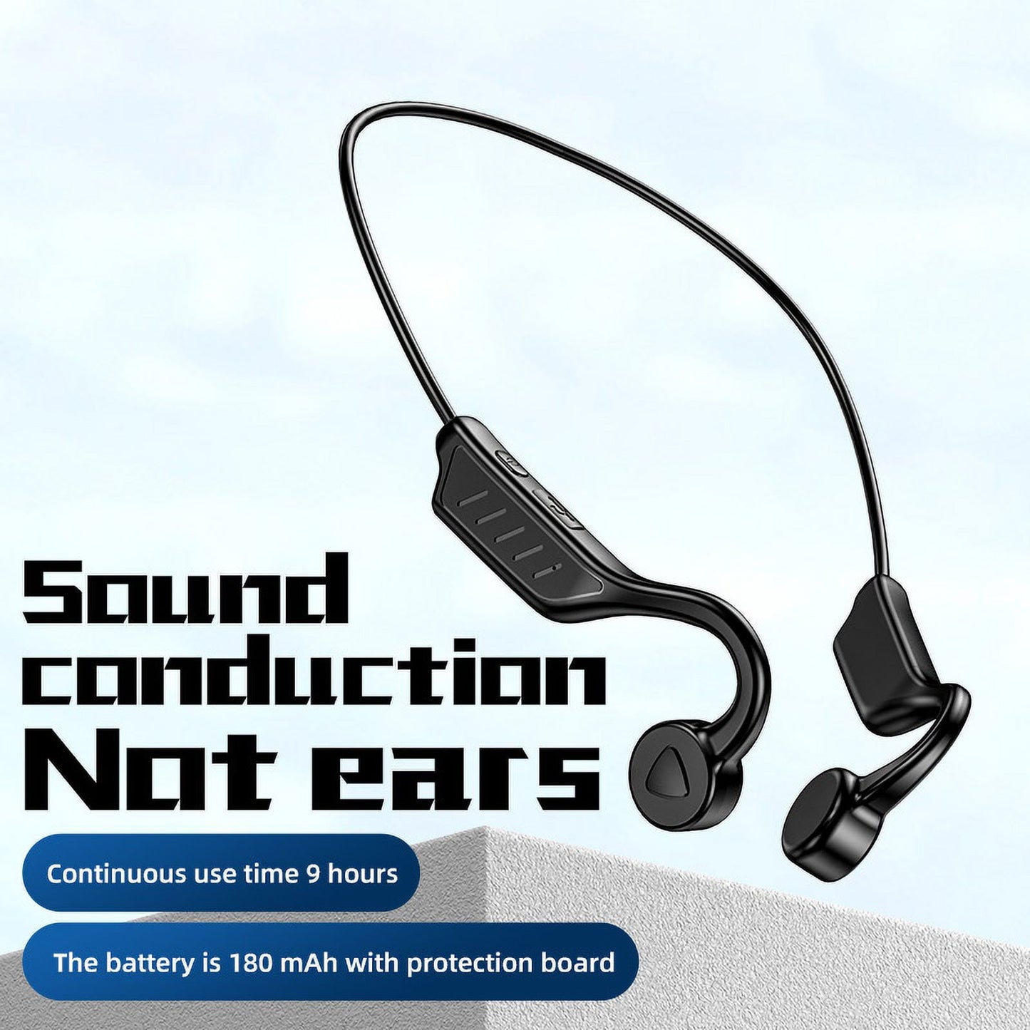 Wireless Earbuds Bluetooth Headphones 48hrs Play Back Sport Earphones with LED Display Over-Ear Buds with Earhooks Built-in Mic Headset for Workout