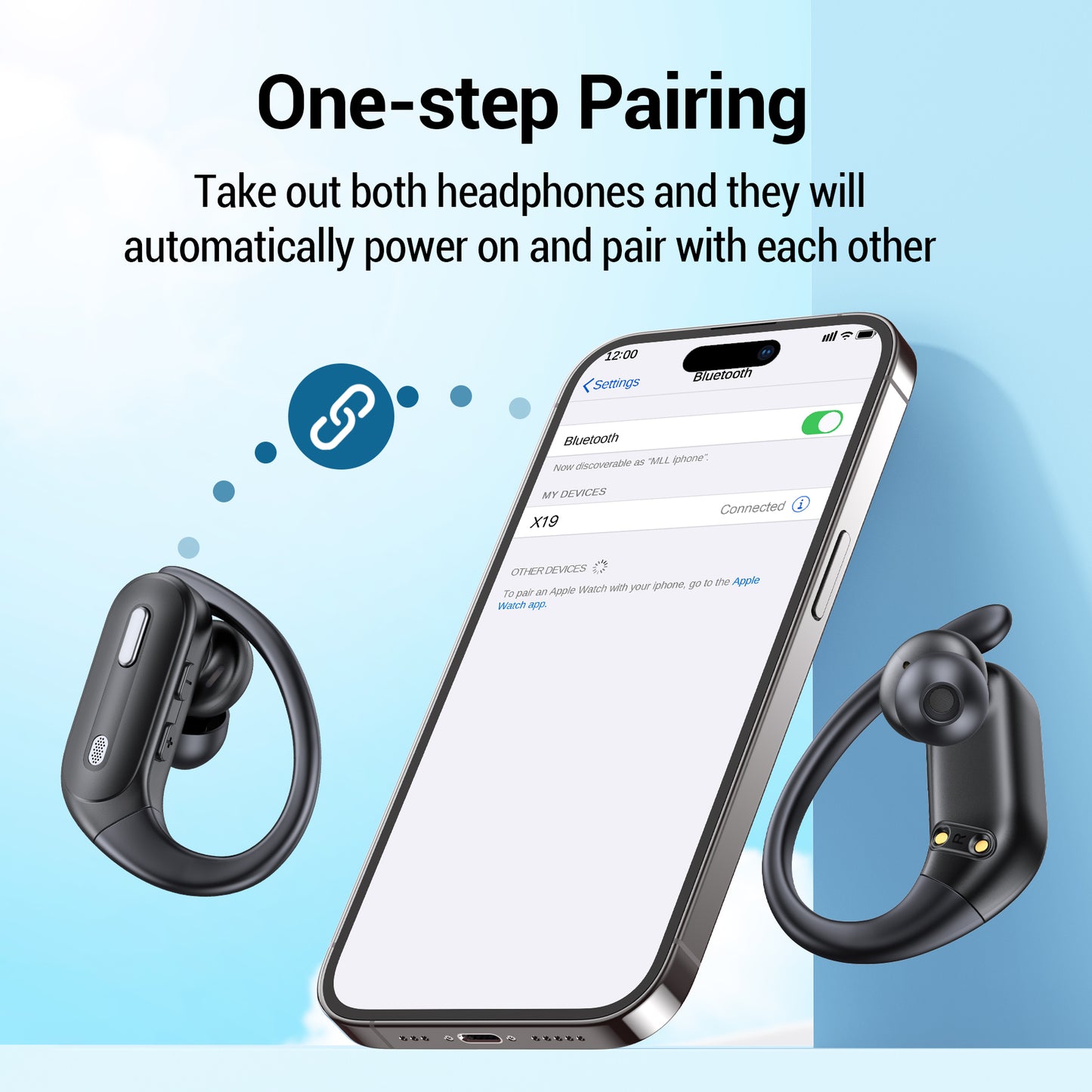 VEAT00L Wireless Earbuds Bluetooth Headphone Sport, Bluetooth 5.4 Earbud, 72Hrs Earphone with Earhook, Noise Cancelling Mic, IP7 Waterproof Headset for Workout/Running