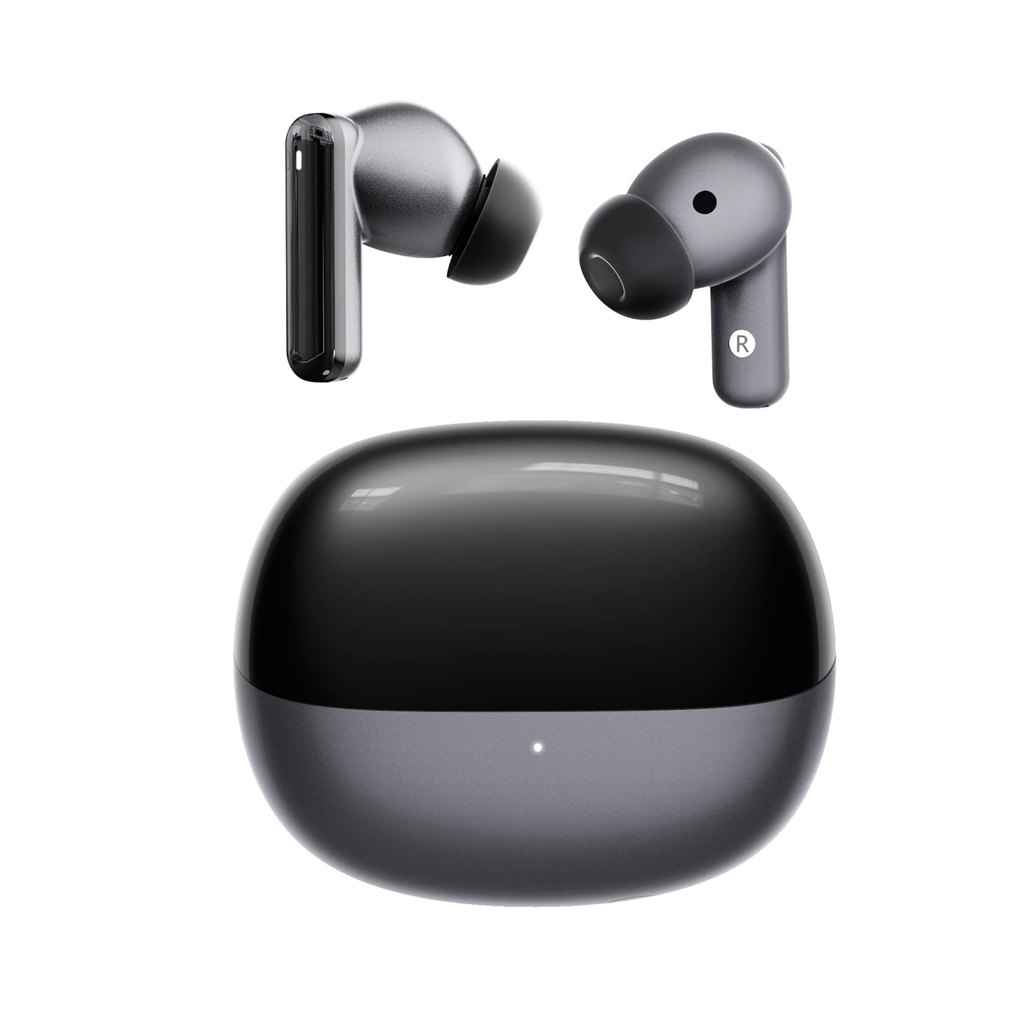 VEATOOL H15 Bluetooth Earbuds 5.3 Noise Reduction ANC and ENC-28dB Wireless Headphones 25H Battery Life IPX7 Stereo,Black Electroplating