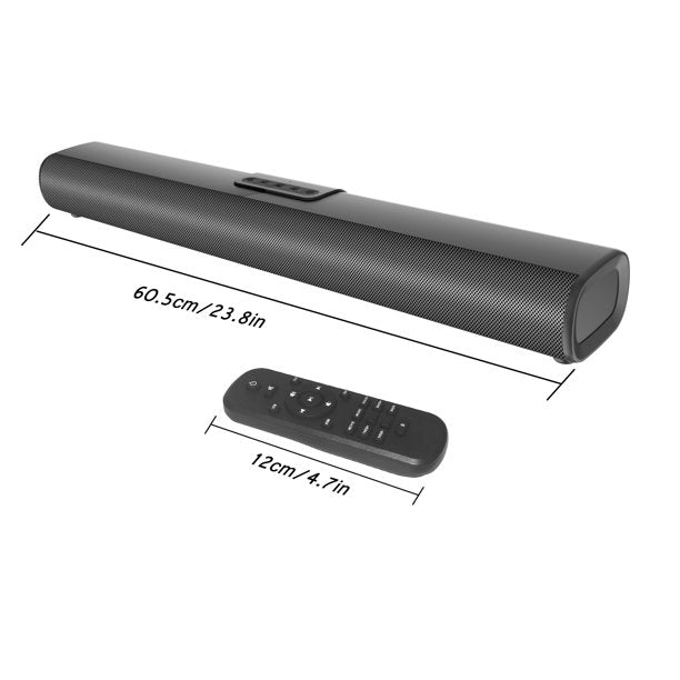VEAT00L S20 Mark II 2.1ch Sound Bars for TV, Soundbar with Subwoofer, Wired & Wireless Bluetooth 5.0 3D Surround Speakers, OPT/HDMI/AUX/COA/USB Connection, Wall Mountable, Remote Control