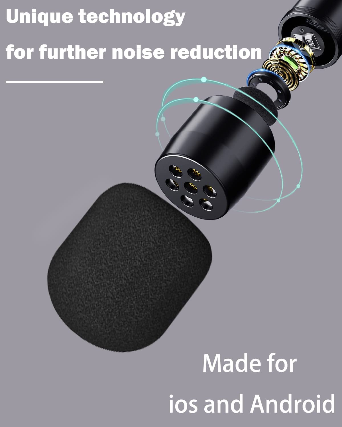 KDMLR Wireless Lavalier Microphone for Samsung and Android Plug and Play Wireless Microphone for Recording, Live Streaming, YouTube, Facebook, TikTok, Clip-on Lavalier Mini Microphone with Noise Cance