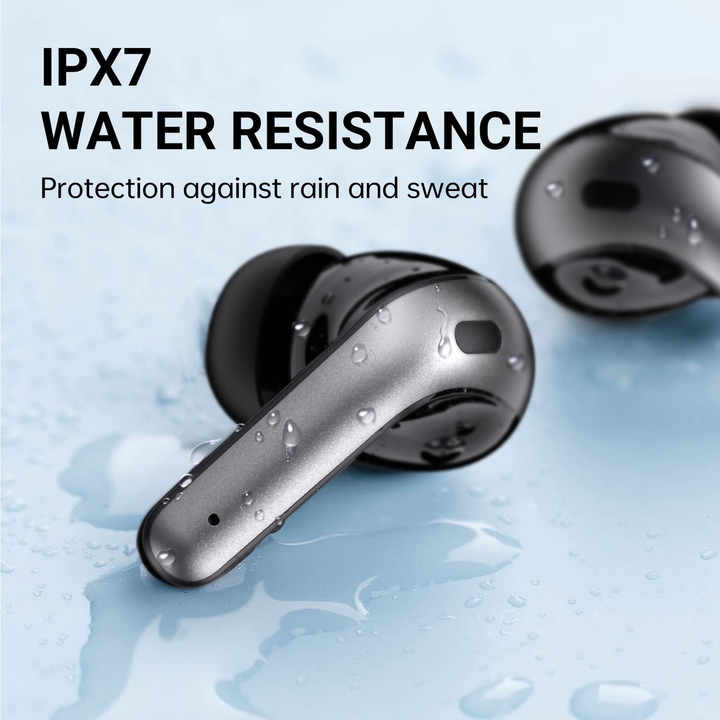 Wireless Earbuds, Bluetooth Headset with Microphone Touch Control , Waterproof, High-Fidelity Stereo Earphones，Support wireless charging earbuds，Compatible with iPhone 13 Pro Max XS Samsung Android