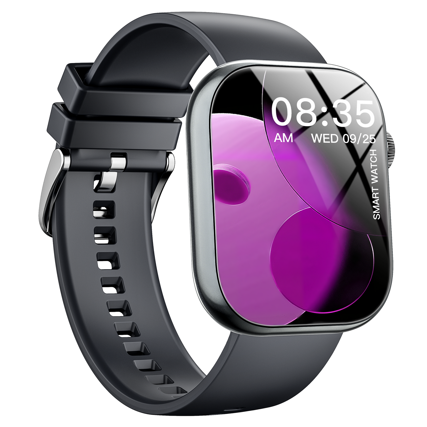 Smart Watch for Men Women, 2.01" HD Touchscreen, Bluetooth Call, IP68 Waterproof, 180+ Sports Modes, Health & Sleep Tracker, for Android iOS, Black