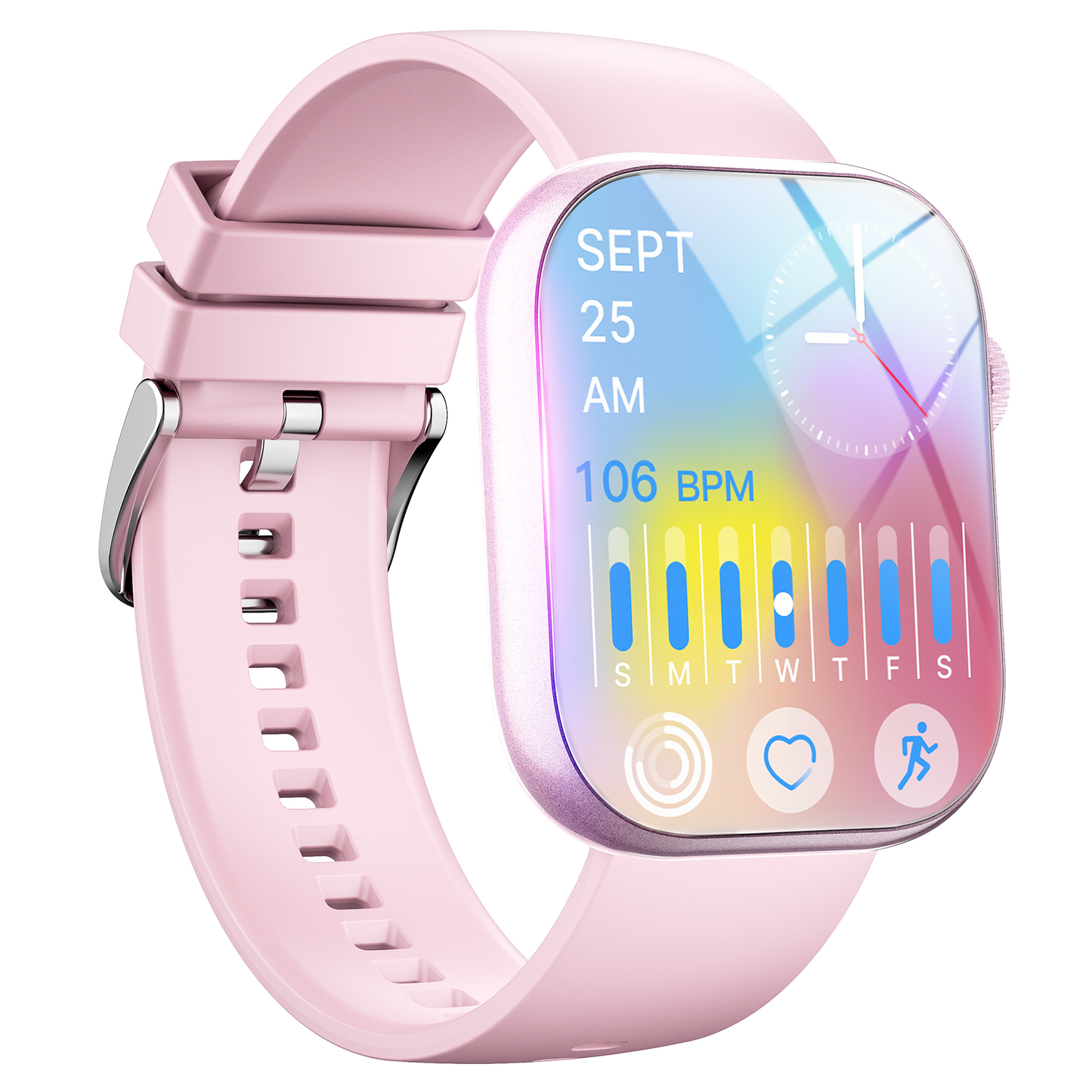 Smart Watch for Men Women, Fitness Tracker 2.01" HD, Bluetooth Call, IP68 Waterproof, 180+ Sports Modes, Health & Sleep, Android iOS