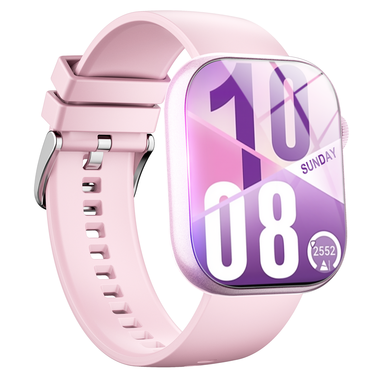 Smart Watch Fitness Tracker, 2.01" HD, Bluetooth Call, IP68 Waterproof, 170+ Sports Modes, Health & Sleep Monitor, for Android iOS, Pink