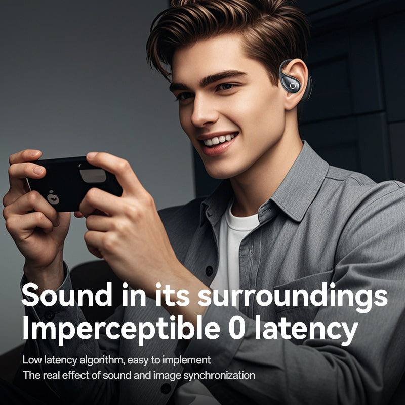 VEATo0L M94 Open Ear Headphones Intelligent Touch Screen Over The Ear Wireless Earbuds Support TF Card,60Hrs Bluetooth 5.4 Earbuds with ENC Clear Talk,Multiple EQ Modes IPX7 Waterproof for Exercise