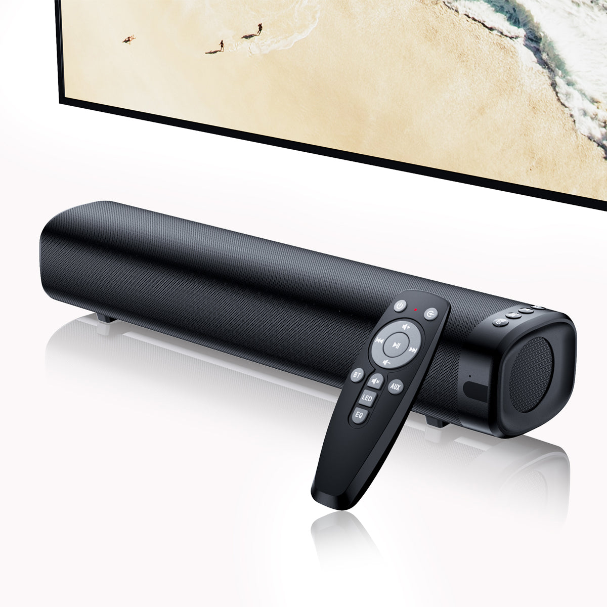 VEATOOL Sound Bar for TV, 50W Bluetooth 5.4 Soundbar with Subwoofer, 3D Surround Sound System with Optical/AUX/RCA/USB