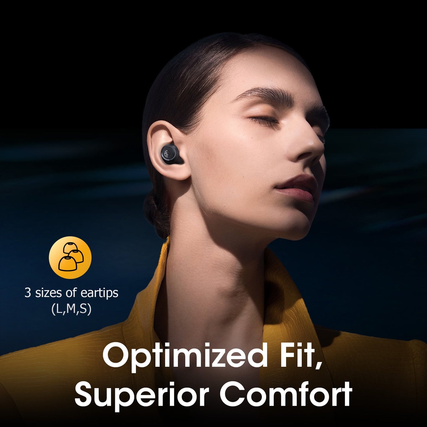VEAT00L M14 Wireless Earbuds Bluetooth 5.3 in Ear Light-Weight Headphones Built-in Mics, 50 Hours Playtime, IPX7, Immersive Premium Sound Mini Earphones Long Distance Connection Headset