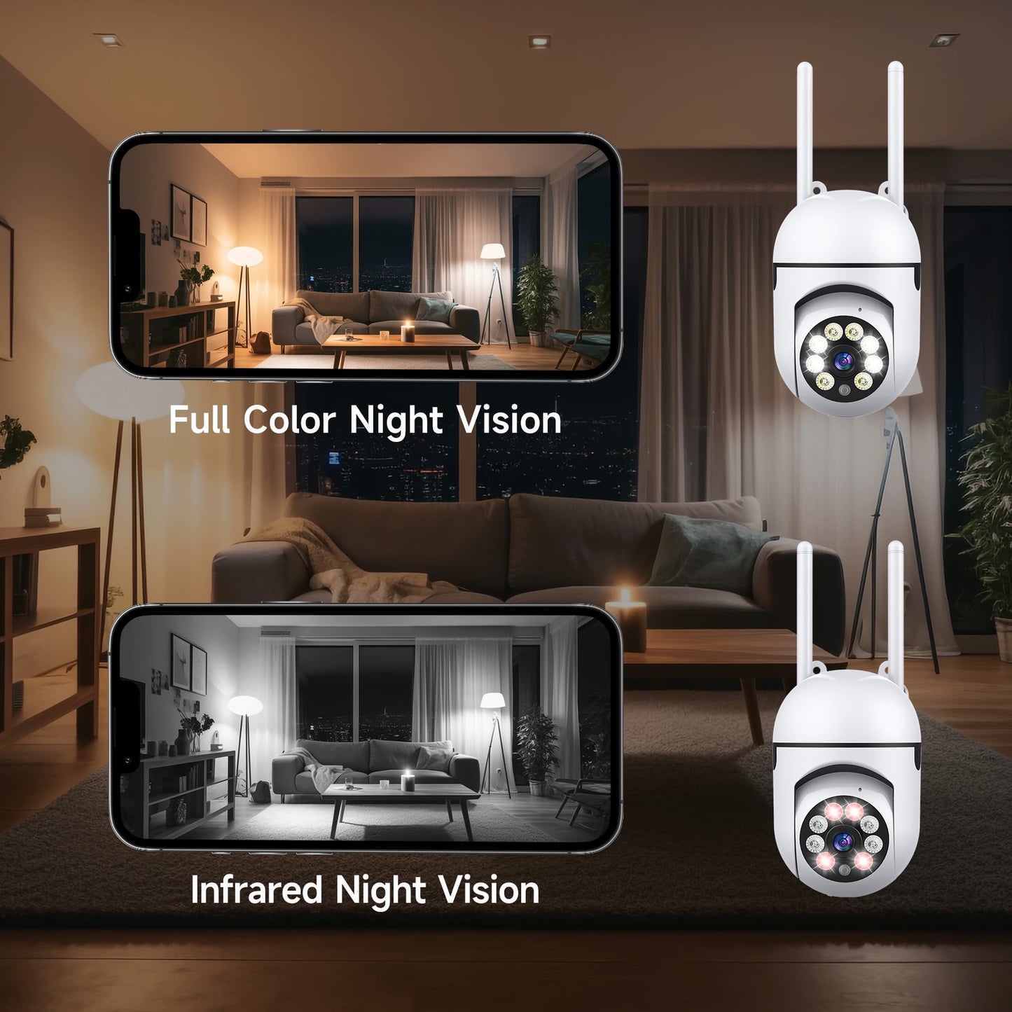 Losei 1080P Indoor WiFi PTZ Security Camera, Detection for Baby and Pet Monitor, 360-Degree for Home Security,Smart Motion Tracking,2 Way Audio
