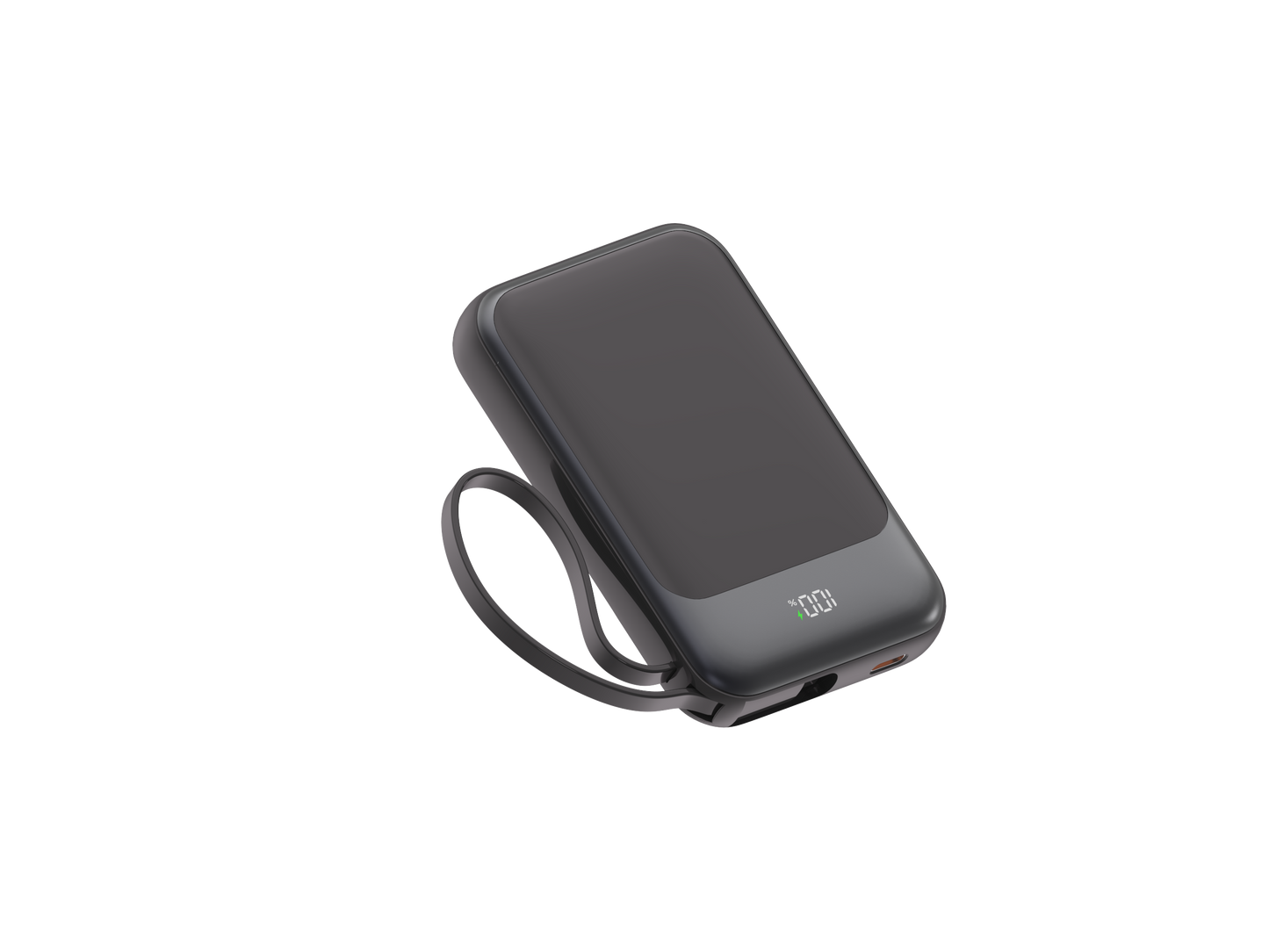 10,000mAh power bank supporting 1.5-hour fast charging; suitable for home backup, outdoor emergencies, and camping.