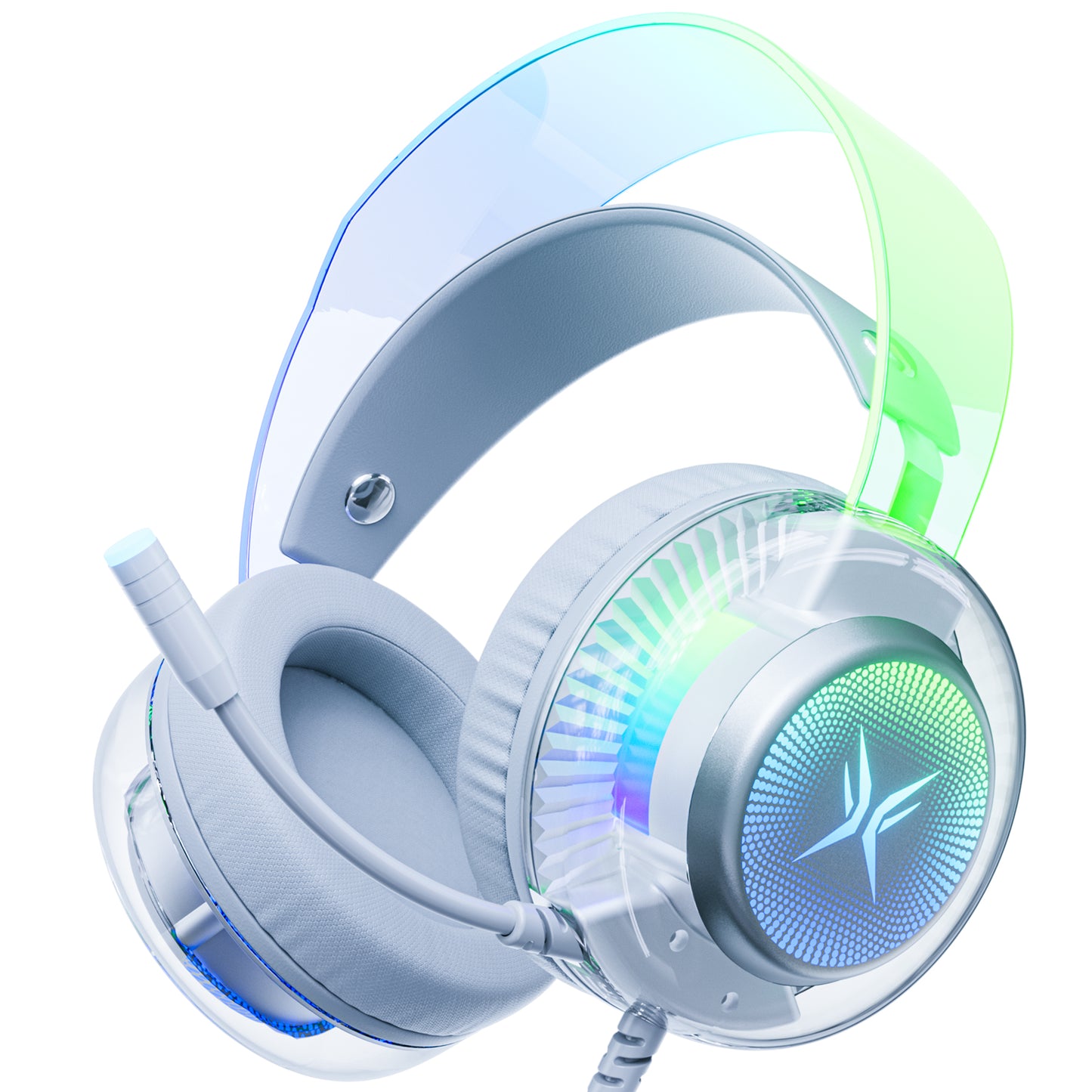 BT5.1 Wireless Over-Ear Headphones, 40H Playtime, 4-Mic ENC Noise Cancelling, Lightweight, Deep Bass, Comfort Fit for Travel & Work