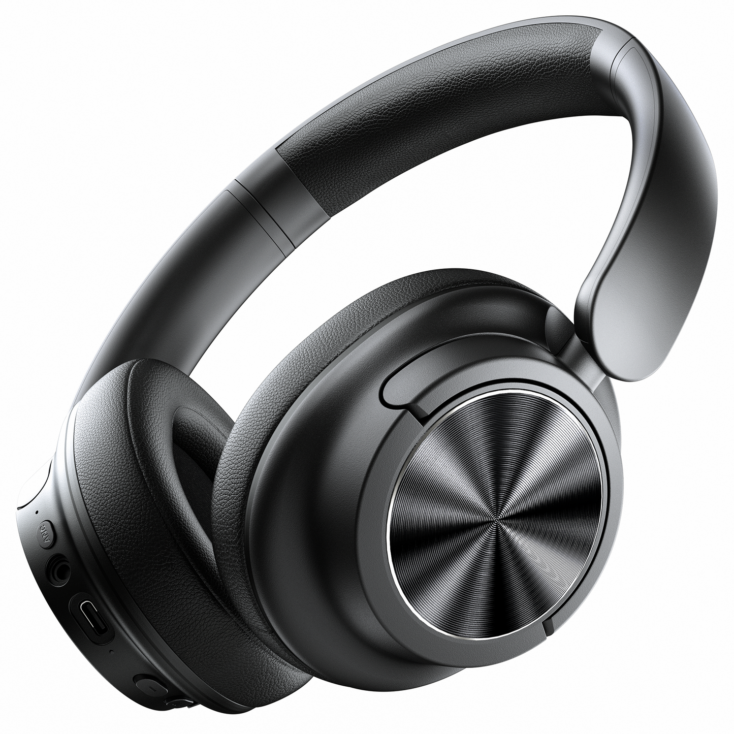 VEAT00L Open-Ear Headphones, Wireless Clip On Earbuds with Digital Display Charging Case 68 Hours Playtime, Lightweight Comfort, Stable Fit, Open-Ear Safety Design for Active and Office Use