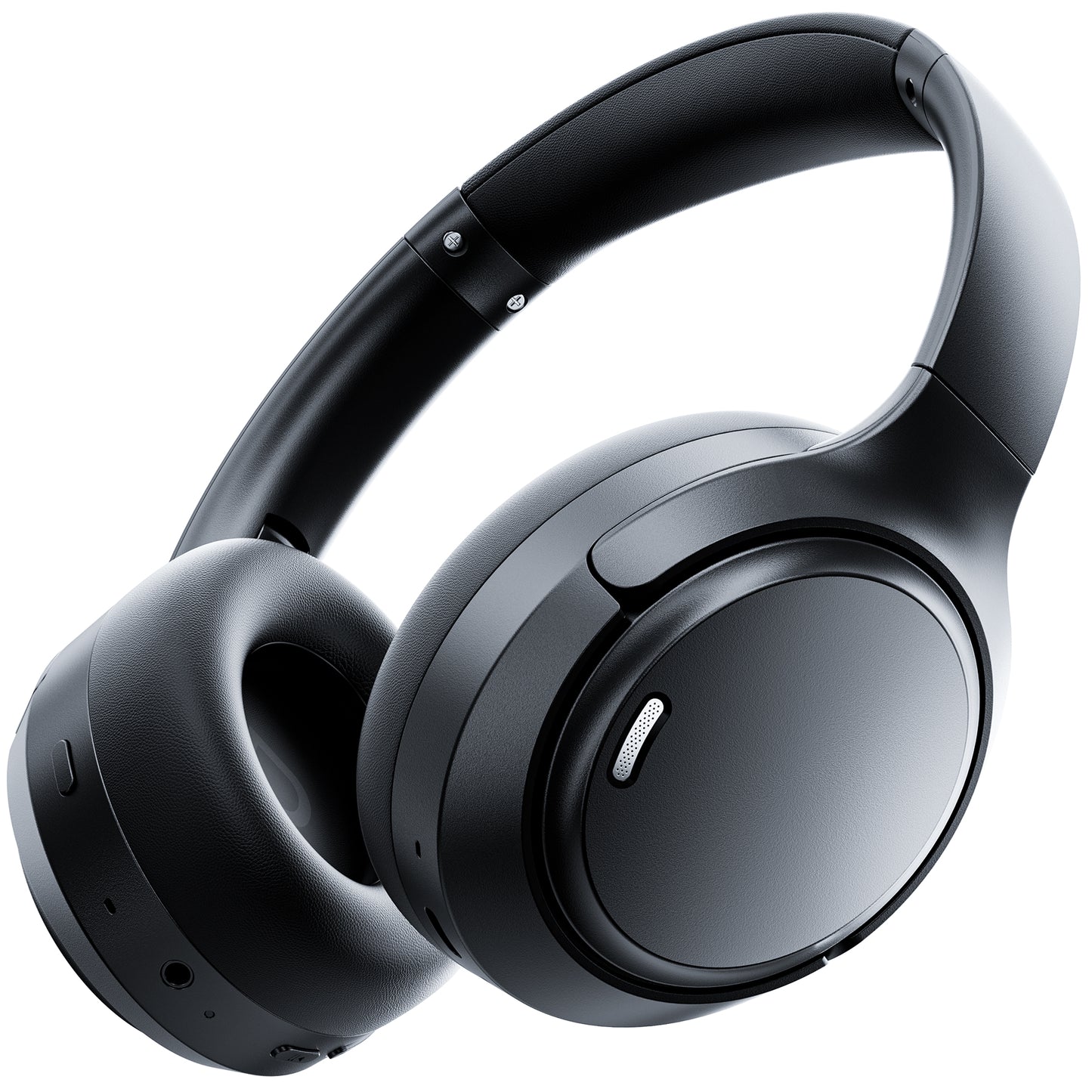 Hybrid Active Noise Cancelling Headphones,-50dB Wireless Bluetooth Headphones with Hi-Res Audio,120H Playtime Over Ear Bluetooth Headphones with 6 ENC Clear Mic,ANC Headphone for Travel Home Office