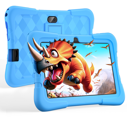 VEAT00L T08 Kids Tablet 7 Inch,Android 12 Tablet for Kids,32GB ROM 128GB Expand,Parental Control,Kids Software Pre-Installed, Dual Camera,Android Learning Tablet