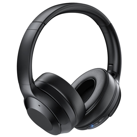 Wireless Over Ear Bluetooth Headphones, Active Noise Cancelling, HiFi Stereo Sound for Travel Work Laptop PC Cellphone