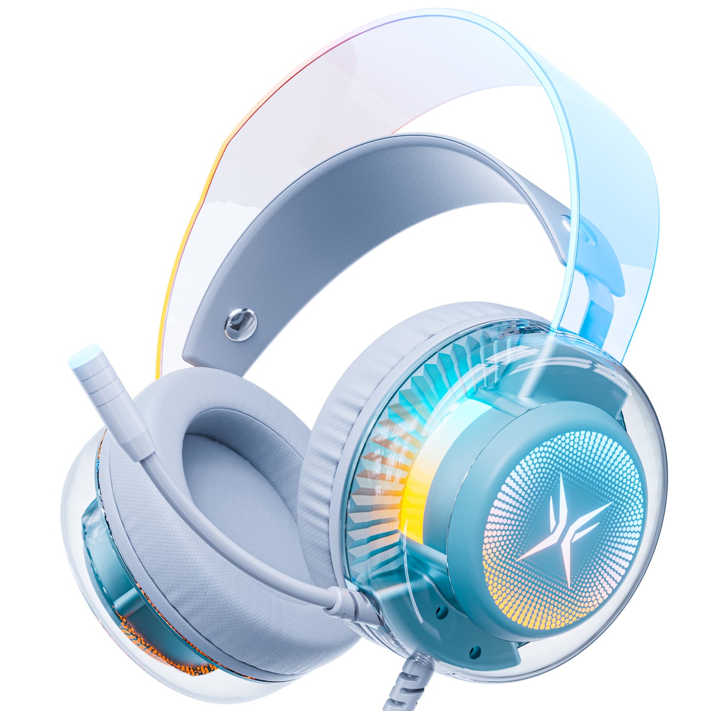 Hybrid Active Noise Cancelling Headphones,-50dB Wireless Bluetooth Headphones with Hi-Res Audio,120H Playtime Over Ear Bluetooth Headphones with 6 ENC Clear Mic