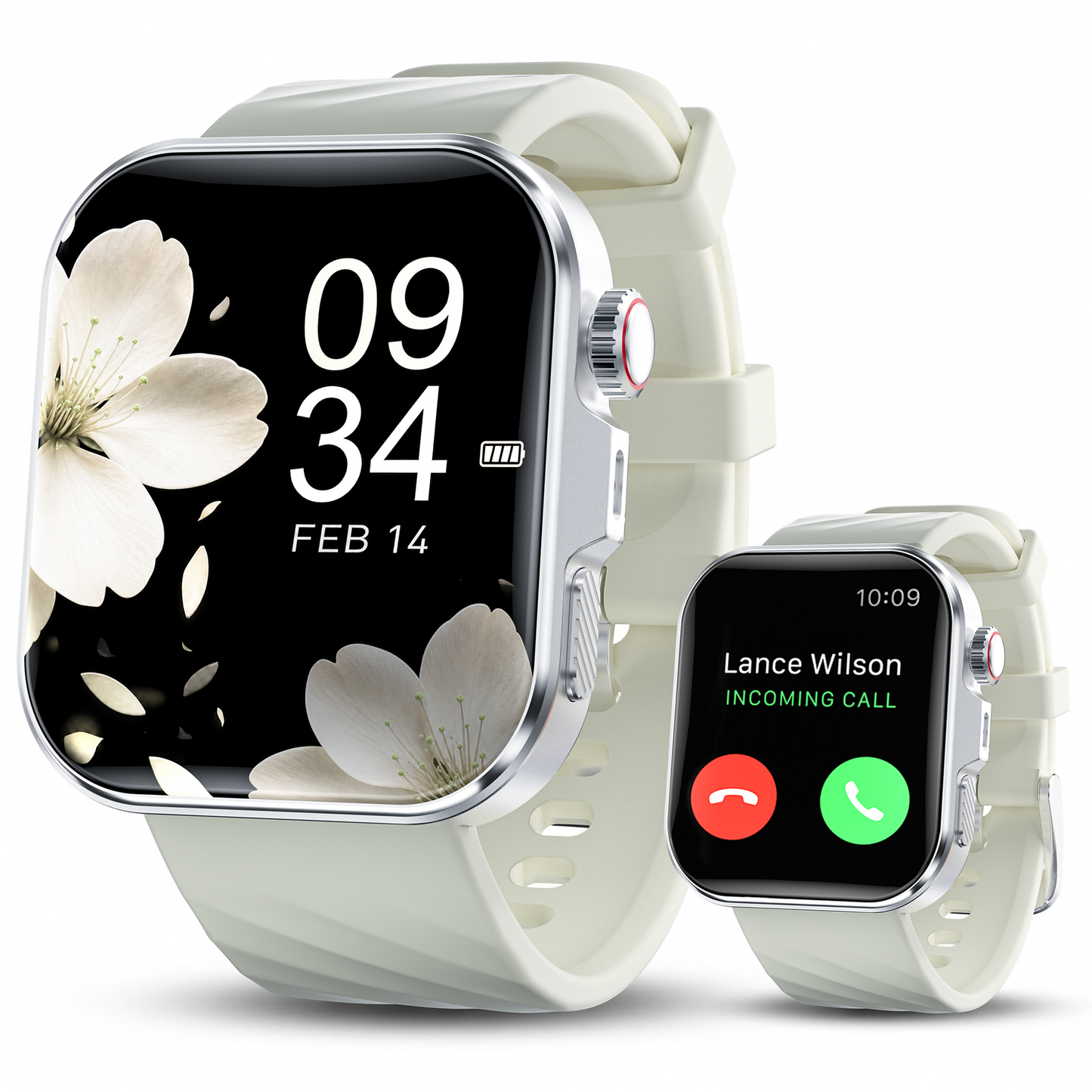 Smart Watch, IP68 Waterproof, 2.01" Display, Bluetooth Calling, 180+ Sports Modes, Fitness Tracker for Men Women