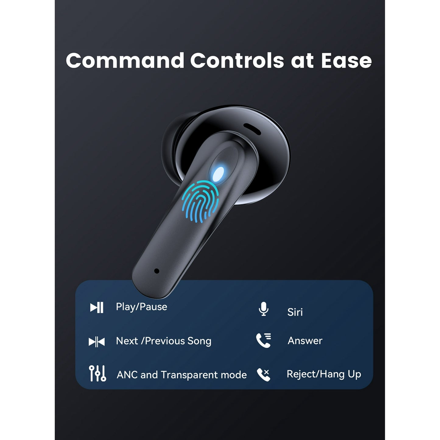 VEAT00L P91 Wireless Earbuds, Bluetooth Headphones V5.4 Stereo Ear buds with Noise Cancelling Mics, 60H Playback Mini Case with Dual LED Display, IP7 Waterproof in-Ear Earphones for Android iOS