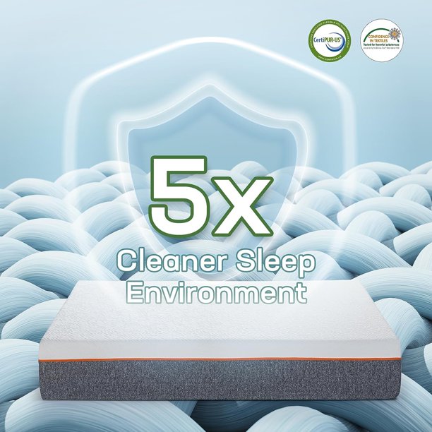 KDMLR Queen Mattress, 10-inch Gel Memory Foam Mattress, Medium-Firm Queen Mattress in a Box for Pressure Relief & Support, Breathable Cooling Queen Size Mattress with Zippered Cover