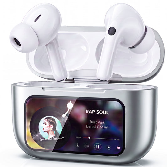 VEAT00L T5 Open Ear Headphones with Mic, Air Conduction Wireless Earbuds with LED Digital Display 40 Hrs Playtime,Clear Call ,Fast Charing,IPX7,Bluetooth 5.4 Open Ear Earbuds for Running, Workout