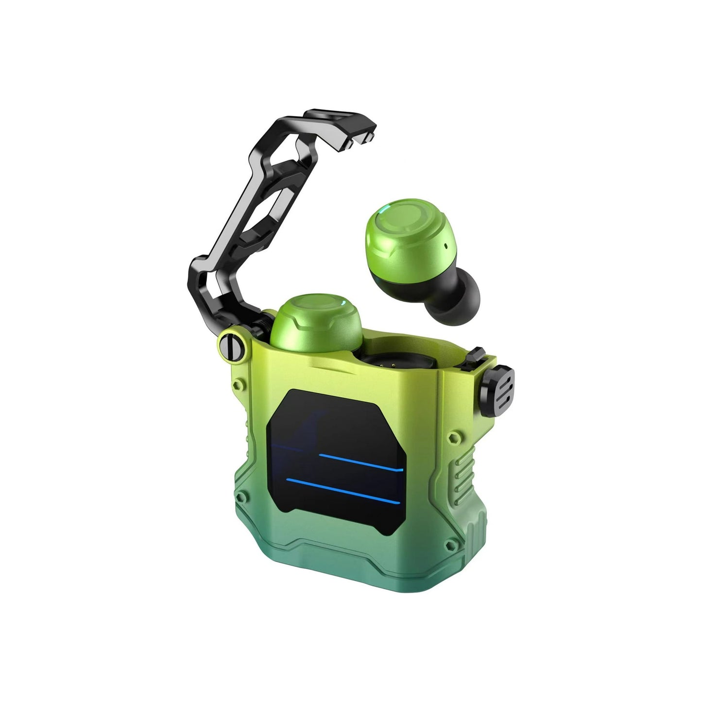 Wireless Bluetooth 5.3 Gaming Earbuds, Clear Call Noise Canceling in-Ear Headphones, Deep Bass 3D Stereo, Headphones for iPhone/Android, RGB Lights