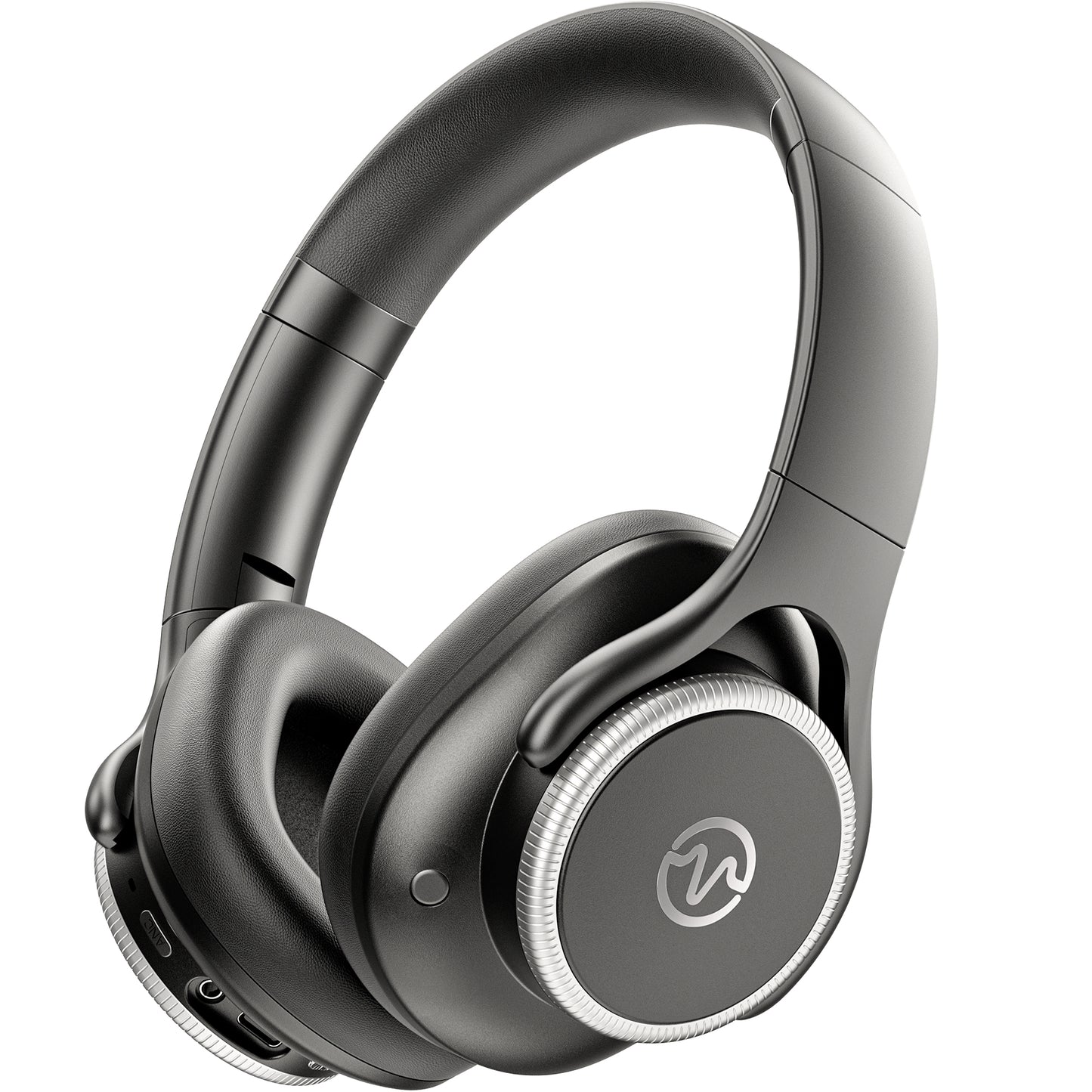 Active Noise Cancelling Headphones,60H Playtime Bluetooth 6.0 Wireless Headphones with Hi-Res Audio, Over Ear Headphones with Microphone, Deep Bass,Comfort Fit,Foldable Headset for Travel Office Game（副本）